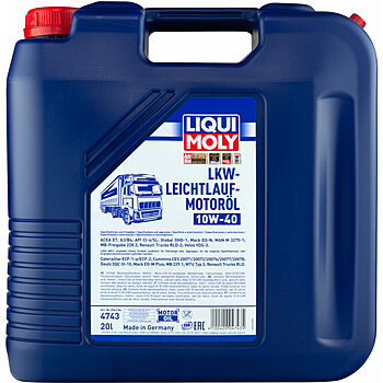 НС-синтетическое моторное масло LKW-Leichtlauf-Motoroil Basic 10W-40 - 20 л
